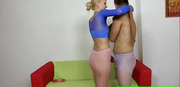  Skinny Kasia Linsey nylon tights fetish sex